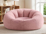 Artiss Bean Bag Chair Cover Soft Faux Fur Beanbag Cover Large Round Stuffed Animal BD-COVER-ROUND-PK