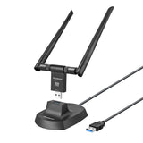 Simplecom NW811v2 AX1800 Dual Band WiFi 6 USB Adapter 802.11ax with 2x 5dBi High Gain Antennas V1202-V2-HXSI-NW811V2