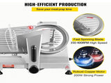 Commercial Meat Slicer, 200W Electric Deli Food Slicer, 350-400RPM Meat Slicer with 8" Carbon Steel V952-SYDRQPJ240W8WB31UV3