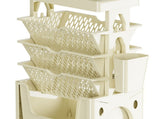 Rolling Mobile Bookshelf with Wheels 5 Tiers Large Capacity Strong Load Bearing Capacity Utility V1294-YM0710-3117230263113
