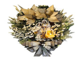 Xmas Wreath Decoration with LED Light Hanging Decor Sacred Meaning Xmas Wreath for Indoor Outdoor V1294-YM0901-3115240105111