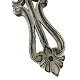Handcrafted Ornate Taupe Scroll-Design Wall Cross 20x30cm V637-33807CRS
