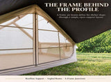 Weisshorn Inflatable A-Frame Tent with Extended Side Awning, Basecamp XFSK-KH-SD-BA