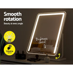 Embellir Makeup Mirror 40x50cm Hollywood Vanity with LED Light Strip Rotation MM-E-STAND-4050LED-WH