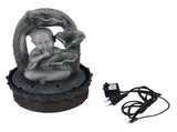 LED Resin Buddha Tabletop Waterfall Fountain Relaxing Indoor Decoration for Home OfficeEU Plug 220V V1294-YM0901-3111200233311
