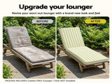 Gardeon Outdoor Chaise Lounge Cushion Lounge Chair Pad Sunbed Mattress Green OLC-LOUNGE-STP-GN