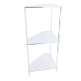 3 Tier Triangular Acrylic Corner Side Table Small Corner Side Table Bathroom Organizer Water V1294-YM0901-3116240035111