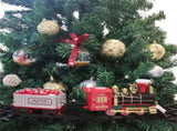 Christmas Train Set with Sounds Lights Electric Rail Car Toy Mini Train Toy Set for Christmas V1294-YM0715-10324230