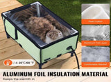 Elevated Heated Cat House, Cuboid Kitty Shelter with Adjustable Temperature and Timer, 900D Oxford V952-ZFTSBYMBHSNJHUMMQV3