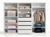 MALMO SIX SHELF WALK IN WARDROBE - WHITE V164-ECW6WB