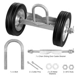 Sliding Gate Kit 6 Heavy Duty Rolling Hardware for Door 600 lbs Load V952-HLHMJLJ6INCHGYJBVV0