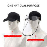10X Outdoor Protection Hat Anti-Fog Pollution Dust Protective Cap Full Face HD Shield Cover Adult HATADULTBLKX10