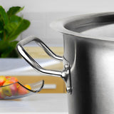 SOGA 21L 18/10 Stainless Steel Stockpot with Perforated Stock Pot Basket Pasta Strainer STOCKPOT30CMWPASTAINSERT3901