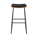 Artiss Bar Stools Kitchen Counter Stools Metal Chairs x2 BA-TW-9078-BKX2