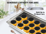 Water Bath Canner, 15 Quart Stove Top Canner Pot, Boiling Water Canners with 2 Canning Racks, 304 V952-YGTJWPSF-UL4V9RNWV0