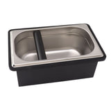 Coffee Knock Box Rubber Coffee Box with Removable Stainless Steel Ground Container for Cafe Bar L V1294-YM0703-3118230088812