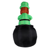 Luminous Gas Model St Patrick Day Inflatable Decoration Sitting Leprechaun for Indoor Outdoor V1294-YM0901-3115230150611
