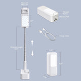 LED Portable Phone Holder Stand Wireless Remote Dimmable Selfie Fill Light Lamp White V201-PM001WH-AU