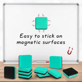 96 Pack Dry Erase Erasers, Mini Magnetic Dry Erase Eraser Bulk, White Board Dry Erasers, Chalkboard V1192-AZ-W-18604