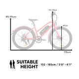 VALK Electric Bike eBike Ladies e-Bike Motorized Bicycle Battery Womens 36V 250W V219-TRNEBKVLKAVS1