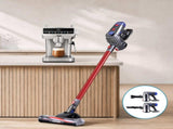 Devanti K7 Cordless Stick Vacuum Cleaner plus Coffee Maker Machine Espresso VAC-K7-RD-CM-06-SS