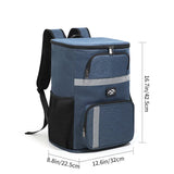 Insulated Cooler Backpack - Portable Outdoor Picnic and Beverage Bag with Bottle Opener V888-ELOSUNG10796
