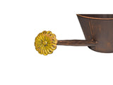 Watering Can Shape Potplanter w Yellow Flower 34cm V637-06995PLN