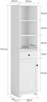 Tall Bathroom Storage Cabinet 3 Shelves, White V178-64884