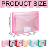Plastic File Folder Poly Envelope Expanding File Wallet Document Folder with Snap Button Closure,for V1366-AZ2-W-24053