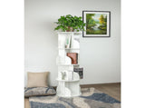360-degree Rotating 4 Tier Display Shelf Bookcase Organiser V63-834351