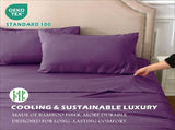 4 Piece Hotel Bamboo Cooling Sheet Set -Ultra Soft 2000TC Breathable Bed Sheets Set with 37 V1317-ZXW9-AUQ-4JT-ZI