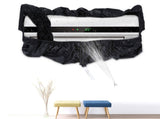 Black Air Conditioner Waterproof Cover Dust Washing Clean Protector 3 m Water Pipes V1294-YM0901-JYA02800