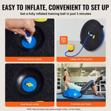 Half Exercise Ball Trainer, 23 inch Balance Ball Trainer, 660lbs Capacity Stability Ball, Yoga Ball V952-PHXLQ58CMBWLDQO03V0