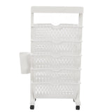 Movable Bookshelf 6 Tier Large Capacity Thickened Multifunctional Rolling Book Rack for Deskside V1294-YM0901-3116230009911