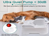 Cat Water Fountain,Pet Drinking Fountain for Multiple Pet,Ultra Silent Cat Water Bowl ,for Small V1192-AZ-W-20724