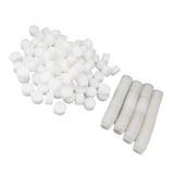 100PCS Net Cups with 100PCS Sponges Plastic Breathable Bottomless Garden Plant Net Pot Bucket Basket V1294-YM0703-3111230094612