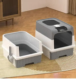 Green Large Enclosed Cat Litter Box with Drawer and Scoop-Odor Control, Removable Tray, Easy Clean V888-ELOSUNG10171