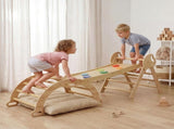 BoPeep Kids Climbing Toys Sets Toddler Toys Triangle Arch Climber Indoor Natural KD1193-NT-AU