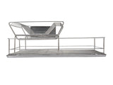 Dish Drying Rack Space Saving 2 Tier Dish Rack for Kitchen Counter Stainless Steel Dish Drainer with V1294-YM0901-3117250024511