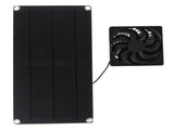Solar Powered Fan Portable Monocrystalline Silicon 10W IP65 Waterproof Exhaust Fan for RV 18V V1294-YM0703-3114230003811