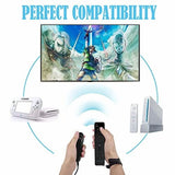 Wii Remote Controller,2 Packs Upgrade Wireless Controller Compatible With Wii U Console V1370-AZ4-08376