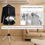 Foldable Garment Steamer Stand with Ironing Gloves for Clothes,Adjustable Steamer Rack with Two V1369-AZ3-W-11550