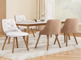 1 Set of 4 Artiss Dining Chairs White PU DINC-TW-2004-PU-WHX4