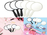 24 Pcs Handheld Mirror with Handle Bulk, 3.94" L x 2.17" W, Small Portable Round Mirror for Kids V1192-AZ-W-17168