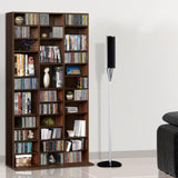 Artiss Bookshelf CD Storage Rack - BERT Brown CD-SHELF-ES-AB