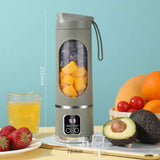 USB Rechargeable Portable 8 Blade Mini Ice Crusher with Digital Display 3 Modes Portable V1366-AZ2-W-21673