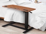 Levede Mobile Standing Desk Foldable Brown Fold DT2003-FOLD