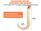 V-Chain Bridle, 4364 kg Working Load Limit, 8 x 914.4 mm G80 Tow Chain with RTJ Cluster Hooks, DOT V952-GTLMGDXJZYCZD1MNHV0