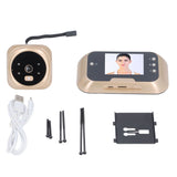 Peephole Camera Automatic Photo Taking Waterproof 120&deg Viewing Angle Infrared Night Vision 1050mAh V1294-YM0901-3114240040211