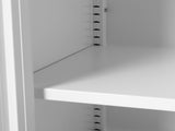 Levede Storage Cabinet Steel Kitchen White CH1073-WH